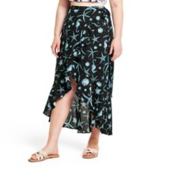 Deep Sea Print Wrap Skirt - Agua Bendita x Target - Picture 6 of 11